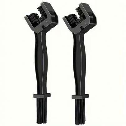 1pc Motorcycle Bicycle Chain Brush, Gear Cleaning Brush Tool, Oil Stain Cleaning Portable Device, Multi-Functional Cleaning Tool, Suitable For Mopeds, Mountain Bikes, Motorcycles, Bicycles, Electric Vehicles, Chain Cleaning Accessories, Cycling Accessories, Cleaning Brush Tool, Bicycle Chain Lubrication Auxiliary Tool, Chain Smooth Care And Maintenance, Cycling Gear, Essential Tool For Cycling Enthusiasts