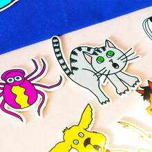 hoojojo 9 piezas Juego de fieltro, Conozco a una anciana que se tragó una mosca, Tablero de cuentos, Ayudas didácticas para la narración de cuentos, Juguetes educativos de tela no tejida para el aula, Útiles escolares para volver a la escuela - Multicolor - Ver 8