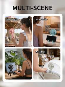 AOYI Portable Stroller Fan, Rechargeable Handheld Mini Fan, Flexible Octopus Design, 500mAh Battery USB Charging, 3-Speed Wind And Night Light Design, Summer Essential, Desktop Fan For Travel, Vacation, Strolling, Shopping, Beach, - Stroller Fan - View 7