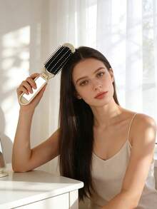 1 chiếc lược gấp gọn bằng nhựa ABS cầm tay có gương soi độ nét cao, lược gấp kiểu nơ tích hợp gương 2 trong 1, tiện lợi cho gia đình, trang điểm, đi làm hàng ngày, du lịch, quà tặng cho bạn gái, sinh nhật. - Kiểu nơ - Xem 4