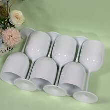 Ly sứ trắng 480ml, làm từ chất liệu chống vỡ và chịu áp lực. Ly sâm panh thích hợp cho đám cưới/tiệc tùng/dã ngoại, quà tặng ngày Valentine. - A - Xem 5