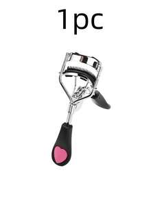 1个心形硅胶手柄睫毛夹，广角卷翘睫毛，适合初学者和专业人士，可放置于浴室或卧室 - 彩色 - 查看 13