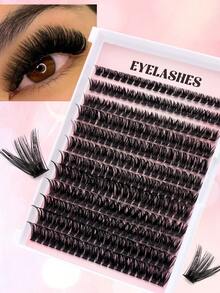 Bộ nối mi tự làm, nối mi giả, mi giả dán sẵn, mi mềm, mi dày kiểu Nga, 100 miếng, nối mi cổ điển, độ cong C-D, chiều dài 8-18mm, mi dày dặn, dễ đeo, dụng cụ làm đẹp, nối mi, mi giả từng sợi, mi giả. - D - Xem 2