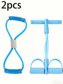 Bandas de resistencia para entrenamiento en casa - Cuerda elástica de tracción, adecuada para ejercicio en casa, amantes del yoga, mejora de la flexibilidad, mantenimiento de la figura perfecta, bandas de resistencia - Multicolor - Ver 13