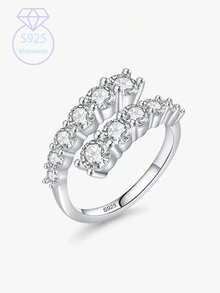 KAHOOT Chiếc nhẫn Moissanite 3,36 carat bằng bạc sterling 925 này là một chiếc nhẫn cưới hoặc nhẫn đôi chất lượng cao, sang trọng, cổ điển, thanh lịch và đa năng. Thích hợp cho đám cưới, cầu hôn, tiệc đính hôn, dạ hội, Ngày Valentine, Lễ Tạ ơn, Giáng sinh, Halloween, sinh nhật, kỷ niệm, lễ tốt nghiệp và các dịp lễ khác. Đi kèm hộp quà. Trọng lượng khoảng 2,77g. - Bạc - Xem 1