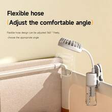 OBOVAY 4-Speed Clip-On Spray Fan Adjustable USB Rechargeable Handheld Spray Hydration Fan, Multi-Angle Hose Clip-On Fan For Summer,1200mah - Multiple Styles - View 6