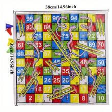 PLASTIC Snake Chess SET, 38X38Cm Plastic Film Board For Snake And Ladder Chess, 3D Snake And Ladder Game With A Folding Board, Perfect For Fun Parties - Multicolor - View 4