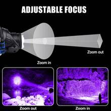 UV Ultraviolet Light 395nM LED Head Torch﻿ Flashlight Black Light Zoom Inspection Lmp - 395nm UV Light - View 6
