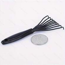 5件装塑料迷你梳子清洁工具，内置刷毛，可去除毛发，家用手持清洁刷，美容工具配件 - A - 查看 5