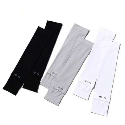 1 Pair New Summer Ice Sleeves, IDN UV Protection Sleeves, Chiffon Arm Sleeves, Outdoor Cycling Sun Protection Arm Sleeves
