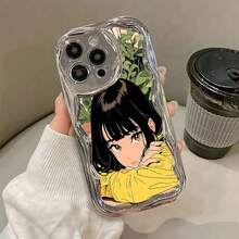 アニメガールサプライズエクスプレッション電話ケース  17  16 Pro Max  15 Pro Max  13 および  12 と互換性があります。プレミアム電気メッキ仕上げのオールソフトTPU素材で作られています。クリーミーな波の質感。フルエッジ保護。正確なカットアウト。ぴったりフィット。快適なグリップと優れた質感。家族、友人、恋人、ボーイフレンド/ガールフレンド、バレンタインデーに最適なギフトです。 - シルバー LB44 - チェックする 6