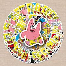 SpongeBob SquarePants 每套50张贴纸。可爱有趣的贴纸,适用于行李箱、水瓶、笔记本电脑、学习用品等,也可作为装饰贴纸使用。此外,它们还适用于智能手机、室内装饰、笔记本电脑、水瓶、保险杠、滑板、派对、派对礼品袋填充物、儿童趣味派对礼物以及各种场合的装饰贴纸。耐刮擦(部分款式随机发货)。 - 彩色 - 查看 7