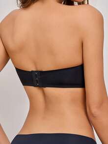 4pcs/Set Multi-Color Women's Back Closure Bra, Seamless Lining, One-Piece Design, Comfortable Camisole Style Lingerie - Multicolor - View 9