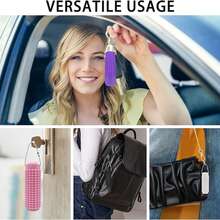 Little Ouchies Grippie Portable Vibrant Colors Stim Tool With Firm Plastic Spikes For Anxiety & Stress Relief Clip To Keys For On-The-Go Comfort Pain Stimulation Lmpulse Management - 橘色 - 查看 6