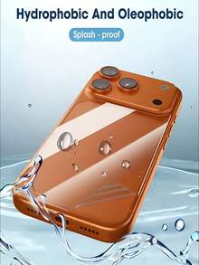 NNBILI 5片装水凝胶后盖保护膜，兼容 17 Pro Max/16/15/14/13/12/11 Pro Max Plus 16e/17e X XS Max，亮面，超薄，防刮，防指纹，疏水疏油涂层 - 無色 - 查看 2