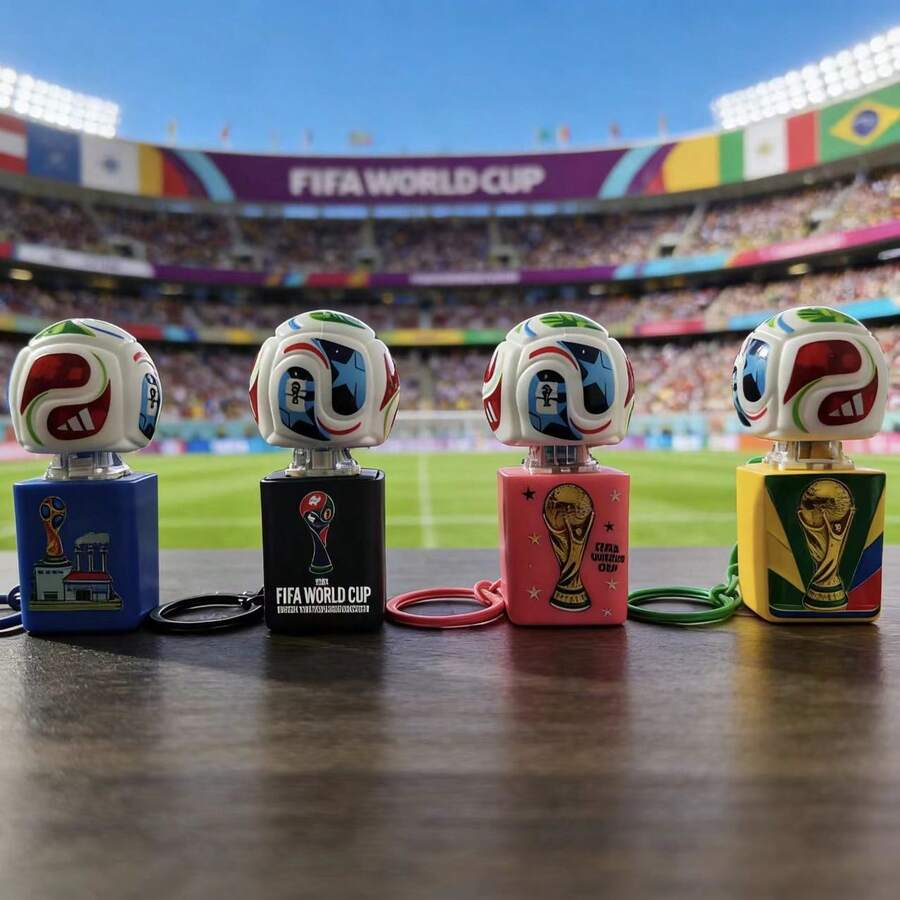 FIFA FIFA 1p'c's2026World Cup Keychain With Sound And Light Effects, Trophy Souvenir, Creative Pendant And Small Gift For Football Fans,Essential Items For Football Fans, Good Gifts For Giving - 1 YEAR - View 1