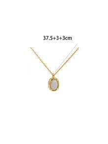 1 chiếc mặt dây chuyền đá Opal bằng bạc Sterling S925, thiết kế thời trang cá tính, thanh lịch, sang trọng, cổ điển, hình bầu dục tinh tế, dây chuyền đeo xương đòn, trang sức cao cấp dành cho nữ, món quà hoàn hảo cho Ngày Valentine, Ngày của Mẹ. - hình bầu dục - Xem 7