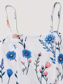 Women's Elegant Ditsy Floral Chiffon Dress & Two Pieces Set, Fashionable Outfit Date, Holiday, Casual Wear Spring - 多色 2 - 查看 8