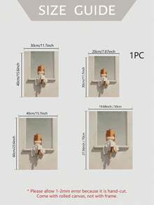 1 件无框阅读主题墙面装饰画，简约风格，适合作为礼物送给图书馆、爱书人士，营造多巴胺氛围，装饰阅读空间，书籍图案，卧室艺术品 - 抽象A款 - 查看 4