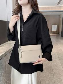 2026 New Fashion Women's Crossbody Bag - Minimalist Versatile Small Square Shoulder Bag, Multi-Compartment Design, Zipper Closure, Suitable For Daily Commute, Shopping, Leisure And Travel. - Multicolor - View 12