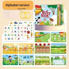 1pc Engaging Activity Guide | Vivid Skill Building, Quiet Learning & Fun, Sticker Peeling, Cognitive Enhancement, Improve Hand Dexterity, Holiday Gift - Multicolor - View 10