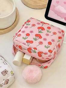 Large Capacity Sanitary Pad Storage Bag, Tampon Storage Bag, Square Sanitary Pad Storage Bag, Cartoon Pattern Storage Bag, Portable Menstrual Products Set, Women Sanitary Products Bag - Multicolor - View 8