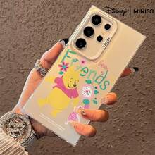 Miniso 名创优品迪士尼小熊维尼手机壳，适用于三星S26 Ultra/S26 Edge/S26 Plus/S26/S25 Ultra/S25 Plus/S25/S25FE/S25Edge/S24 Ultra/S24 Plus/S24/S24FE/S23FE/S23 Ultra/S23 Plus/S23/S22 Ultra/S22 Plus/S22/A15/A16/A17/A35/A36/A54/A55/A56/ 圣诞礼物，送给女朋友 - 黑色 - 查看 4