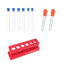 1 Set Funny Science Experiment Kit (Plastic Material), Educational Science Tools, 6-Hole Test Tube Rack + Test Tubes + Dropper Set, Color Experiments, Chemistry Experiments School Supplies, Helpful For Enhancing Learning Interest And Scientific Understanding, Suitable For Home And School - 6-well Test Tube Rack - View 9