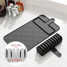 Large Knife Mat, Soft-Grip In Drawer Knife Organizer For 10 Knives, Non-Slip Kitchen Drawer Storage, Space Saving Knife Block Alternative, Premium - Multicolor - View 2