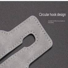 Móc tựa đầu xe hơi chất lượng cao SEAMETAL, móc ghế sau bọc da lộn cao cấp, móc đôi, móc hợp kim chịu lực 20KG, phù hợp với mọi loại xe. - A - Xem 11