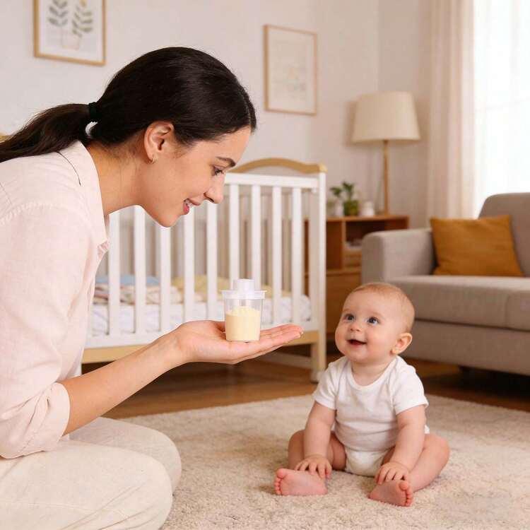 Hộp đựng sữa bột trong suốt, di động bằng nhựa PP, hộp đựng thức ăn và đồ ăn nhẹ đơn giản cho bé, chống ẩm, không chứa BPA và Bisphenol-A. - trong suốt - Xem 3