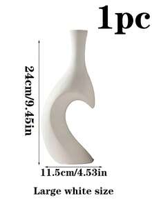 1/2 Stück Herzförmige Vase, nordischer Stil dekorative Vase, schwarz & weiß minimalistisches Design, stoßfeste Plastik Blumenvase, moderne Heimdekoration, geeignet für Wohnzimmer, Schlafzimmer, Büro, Trockenblumen, Kunstblumen, Dekoration, Hochzeit, Einweihungsparty, Geburtstag, Weihnachtsgeschenk - Einheitsgröße - Übersicht 14