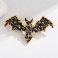 2026 New Model, Devil Bat Brooch, Retro Men's And Women's Clothes With Accessories,  Friendly Corsage Silk Scarf Buckle, Clothing Shoe Buckle. - DW0993 Màu đen - Xem 3