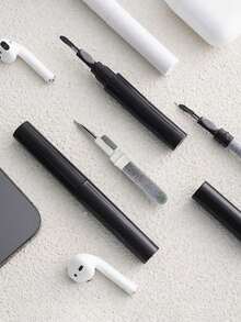 Bộ dụng cụ vệ sinh tai nghe không dây 3 trong 1, thích hợp để vệ sinh hộp đựng tai nghe Pro, bàn chải vệ sinh thiết bị kỹ thuật số đa chức năng, bút loại bỏ bụi bẩn cho máy tính và điện thoại, quà tặng sinh nhật, đồ dùng gia đình nhà bếp và phòng tắm. - Bàn chải làm sạch - Xem 5