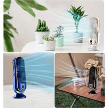 Portable USB Fan | 5 Wind Speeds, 720° Rotation, Quiet Cooling, Air Circulation, Suitable For Home, Office, Travel - A - View 7