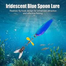 5 Pcs Colorful Soft Bait Fishing Lure With Flashing Blade For Fly Hook And Tandem Hooks Micro Jigging Realistic Insect Motion Freshwater Stream Lake Fishing - Multicolor - View 5