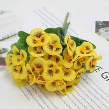 1/3 Bông Hoa Pansy Nhân Tạo Chống Tia UV, Cây Giả Dùng Để Trang Trí Chậu Cây Ngoài Trời, Cửa Trước, Hiên Nhà, Sân Vườn, Cửa Sổ, Nhà Cửa - Nhiều màu - Xem 8
