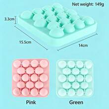 Khay silicon 18 ngăn, khuôn làm đá viên tròn, dễ lấy đá ra, dụng cụ làm đá viên bằng silicon tái sử dụng dùng trong gia đình. - Nhiều màu - Xem 12