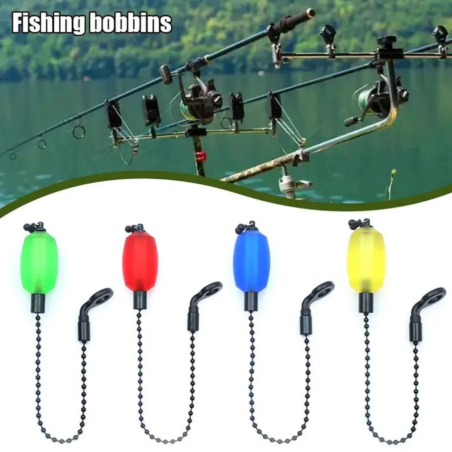 Pesca de carpa Swinger, bobinas de caña de pescar, cadena de acero, indicador de alarma de picadura de pescado para carpa, accesorios de pesca gruesa, aparejos - Rojo - Ver 1