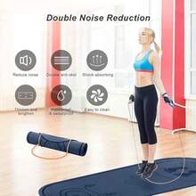 'Jump Rope Mat 71''/63''x24'' Larger Non-Slip Indoor Outdoor Exercise Fitness Mat Crossrope Jump Rope Pad High-Density Workout Shock Absorption Jump Mat for Home Gym Flooring Concrete Jumping Rope' - 71x24 Azul oscuro - Ver 3