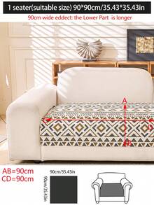 1 chiếc vỏ đệm sofa dùng được cả bốn mùa, kiểu dáng hiện đại tối giản, chống trượt, chống bụi và có thể giặt, mềm mại và không phai màu, thân thiện với thú cưng, phù hợp với phòng ngủ, văn phòng, phòng khách, sofa hình chữ L và sofa 1/2/3/4 chỗ ngồi. - màu nâu - Xem 17