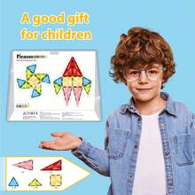 PicassoTiles - Magnetic Block Set, Diamond Series, Magnetic Building Blocks, STEM Learning, For Children Ages 3 And Up, PTM100 - 36 Pieces - View 5