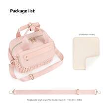 Mochila de viaje compacta, bolso de hombro de moda tipo bolso de pañales, aislada e impermeable para actividades al aire libre - Multicolor - Ver 7