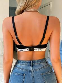 Women's Sexy Deep V Lingerie, Comfortable French Romantic Underwear With Underwire, Supportive And Versatile Bra - Black - View 3