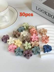 30 chiếc kẹp tóc hình hoa sứ nhiều màu sắc dành cho nữ, kiểu dáng mini thanh lịch, kẹp tóc đuôi ngựa, kẹp tóc búi, kẹp tóc công chúa dễ thương, phụ kiện đội đầu (màu ngẫu nhiên), phụ kiện tóc mùa hè, phụ kiện đi biển. - Nhiều màu - Xem 6