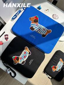 Túi đựng máy tính họa tiết chó xúc xích dễ thương, túi bên trong đựng máy tính 10/13/15 inch và vỏ bảo vệ máy tính bảng. - Xem 3