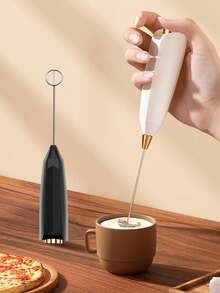 Máy tạo bọt sữa điện, máy trộn mini với hai đầu đánh trứng, que đánh bằng thép không gỉ, thích hợp để pha cà phê, đánh kem, cappuccino, latte. - Nhiều màu - Xem 2