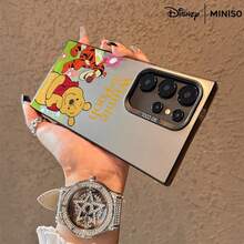 Miniso 名创优品迪士尼小熊维尼手机壳，适用于三星S26 Ultra/S26 Edge/S26 Plus/S26/S25 Ultra/S25 Plus/S25/S25FE/S25Edge/S24 Ultra/S24 Plus/S24/S24FE/S23FE/S23 Ultra/S23 Plus/S23/S22 Ultra/S22 Plus/S22/A15/A16/A17/A35/A36/A54/A55/A56/ 圣诞礼物，送给女朋友 - 黑色 - 查看 6