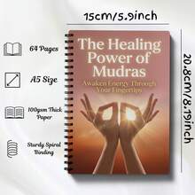 手印疗愈日志和瑜伽指南 - 脉轮平衡冥想笔记本，包含缓解焦虑的手印练习、能量流动练习和初学者灵性健康指南（适合日常使用，手部瑜伽姿势） - 彩色 - 查看 4