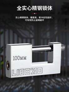 1 Khóa cửa cổng bằng thép không gỉ DanXiang, bề mặt được đánh bóng, thân khóa chống trộm, chống cắt, đa năng, không cần điện hoặc pin, giải pháp khóa an toàn. - 40mm - Xem 3